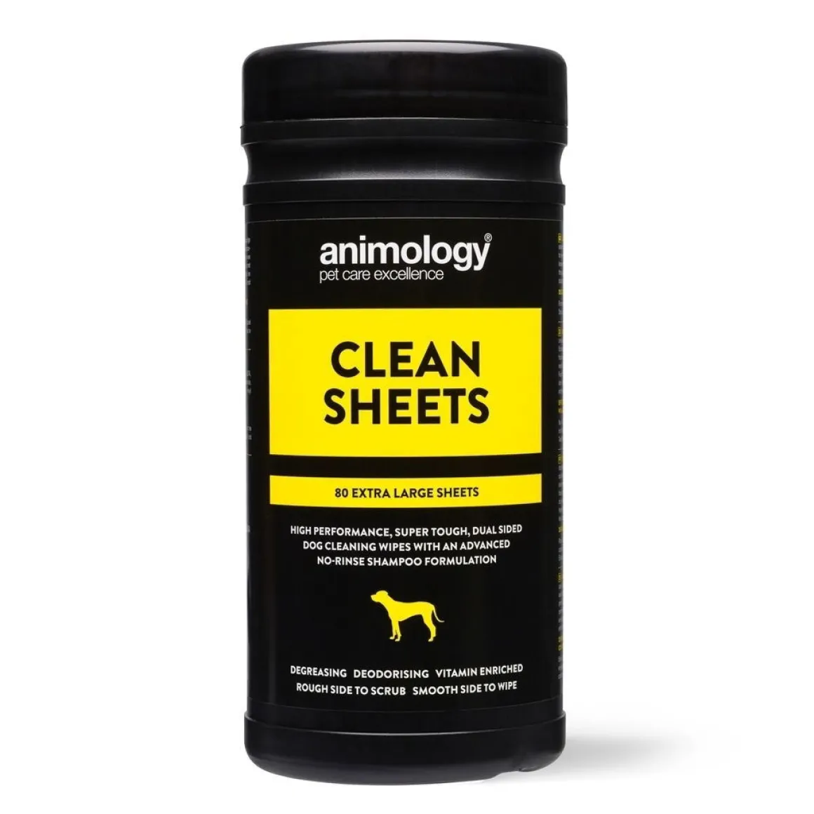 Animology Clean Sheets -puhdistuspyyhkeet 80 kpl 20 x 27 cm