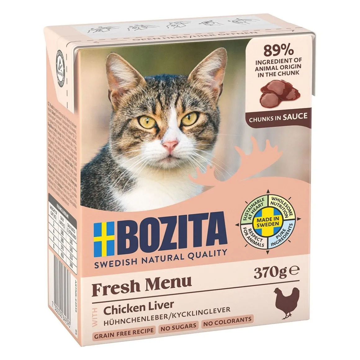 Bozita kananmaksaa kastikkeessa 370 g
