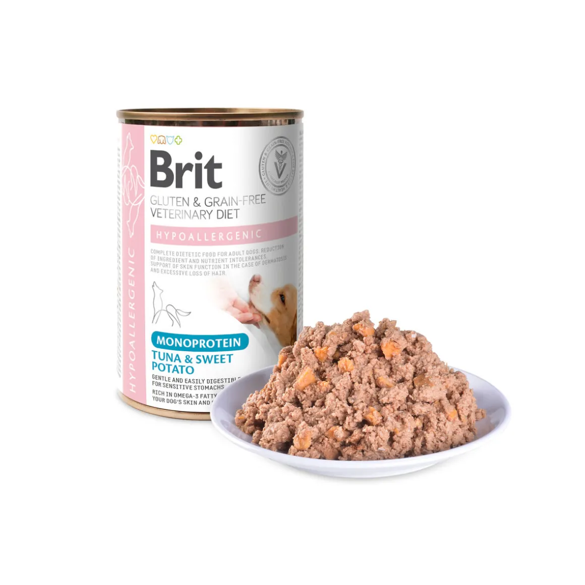 Brit Veterinary Diet for dogs Hypoallergenic Monoprotein Tuna&SweetPotato Can 400g