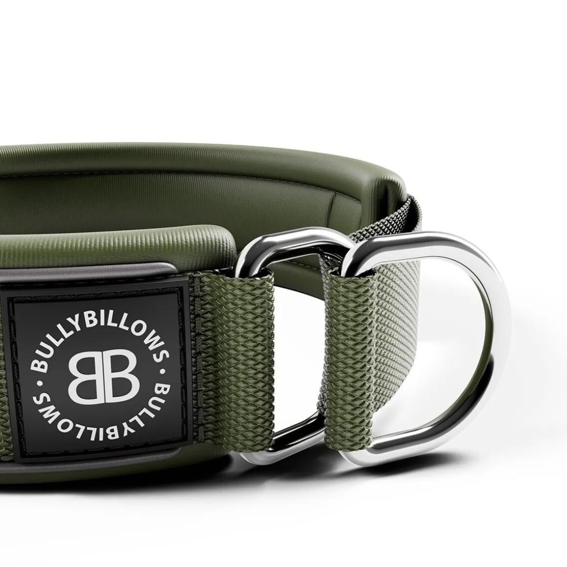 BullyBillows koiran puolikiristävä panta 5 cm, khaki