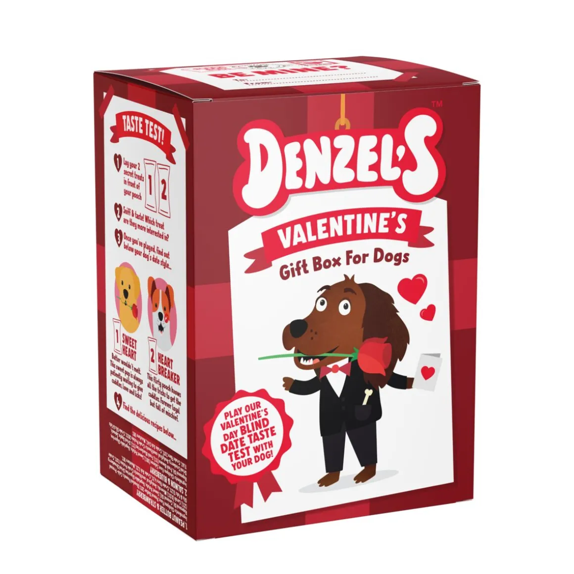 Denzel's Valentine's herkkuboksi koiralle 120g