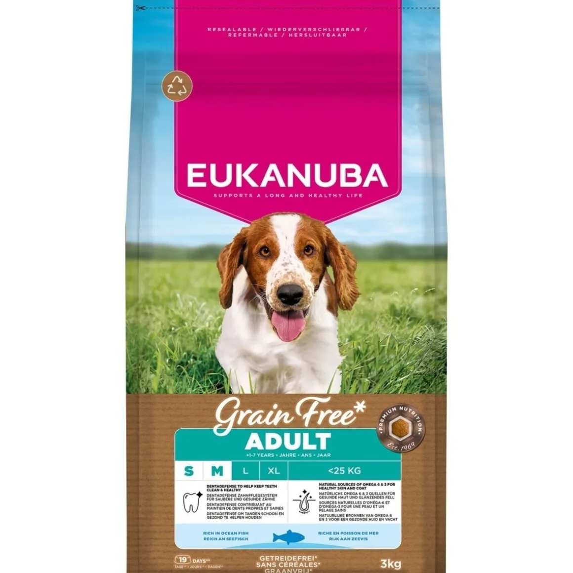 Eukanuba Grain Free Adult Small & Medium Breed Ocean Fish