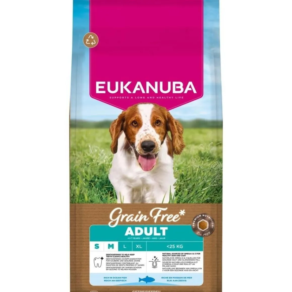 Eukanuba Grain Free Adult Small & Medium Breed Ocean Fish