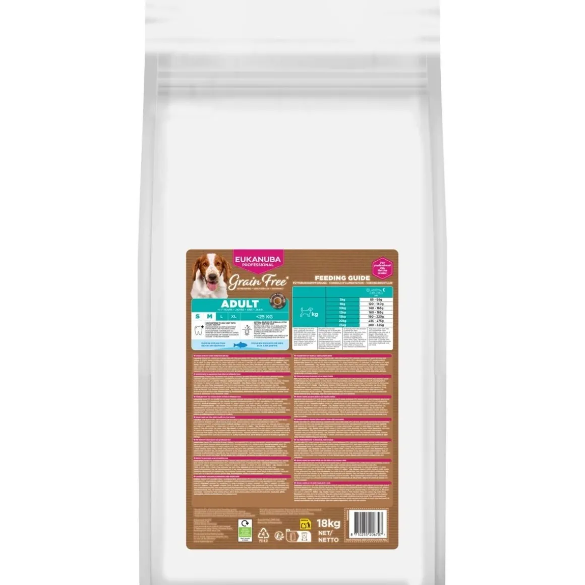 Eukanuba Grain Free Adult Small & Medium Breed Ocean Fish