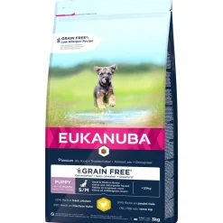 Eukanuba Grain Free Puppy Small/medium Chicken 2 x 12kg