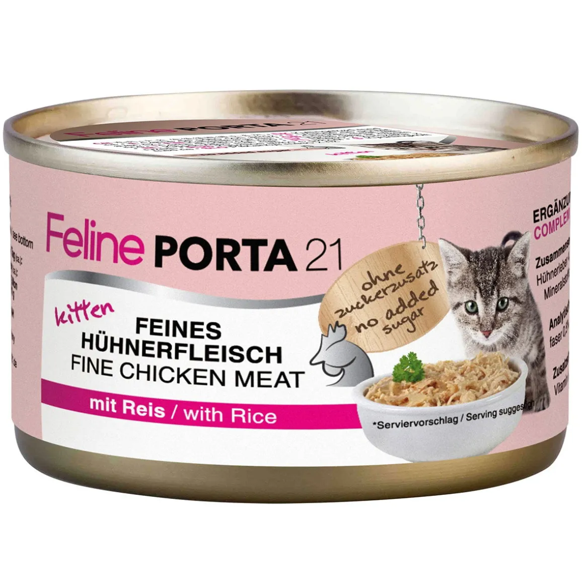 Feline Porta 21 Kitten Kana & Riisi, 90 g