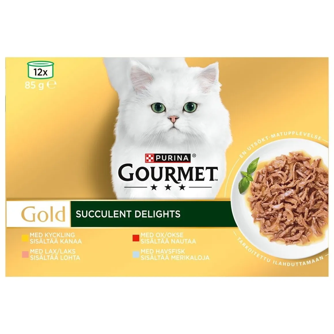 Gourmet Gold Succulent Delights 12x85g