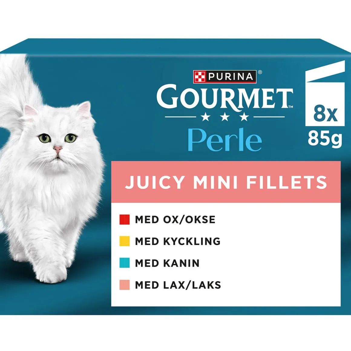 Gourmet Mini Fillets Lihaa ja kalaa kastikkeessa 8 x 85 g