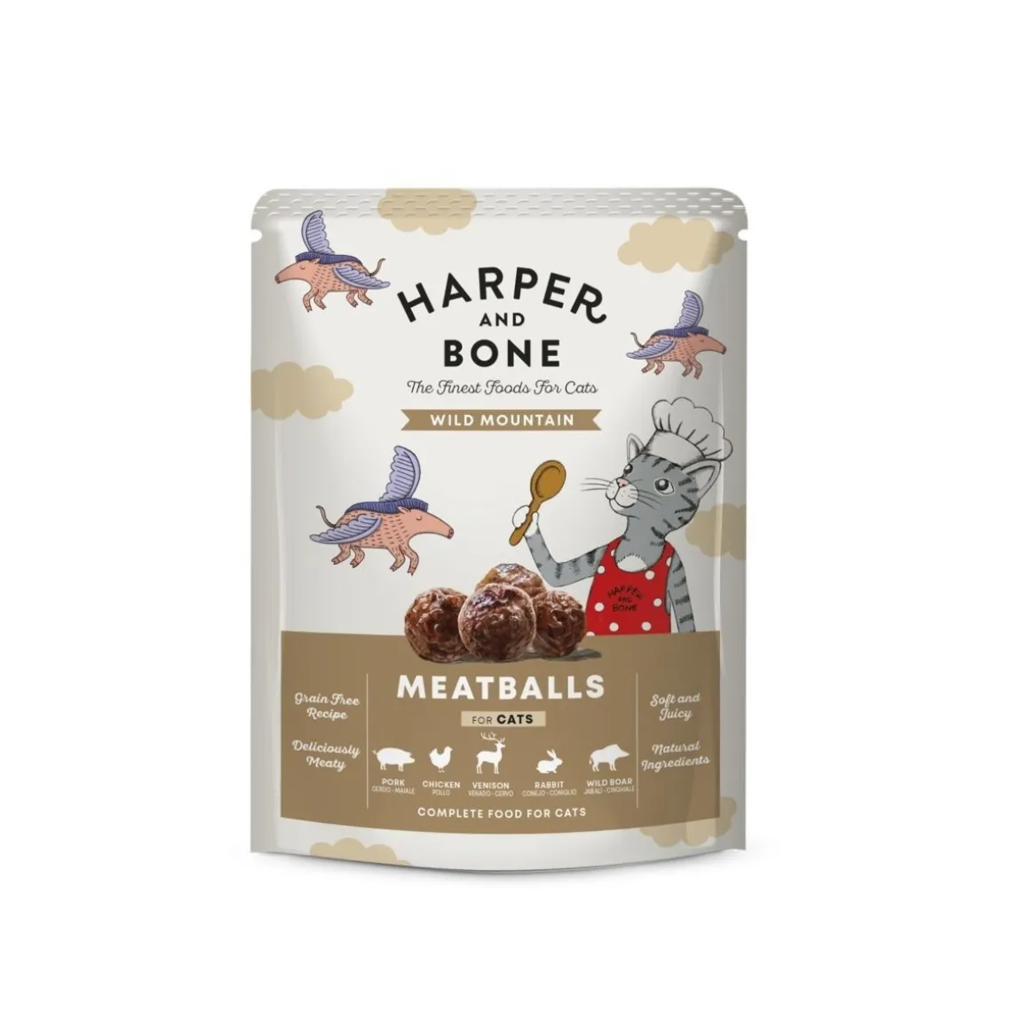 Harper & Bone Cat Pouch Adult Wild Mountain 85 g