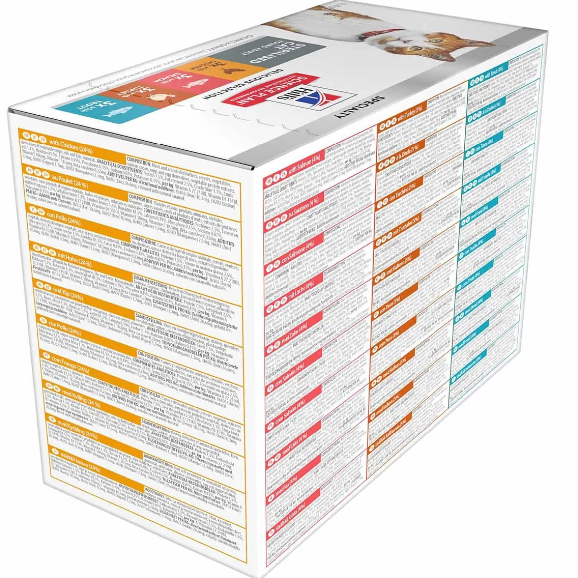 Hill's Science Plan Cat Adult Sterilised Chicken, Fish, Trout & Turkey 12x85 g