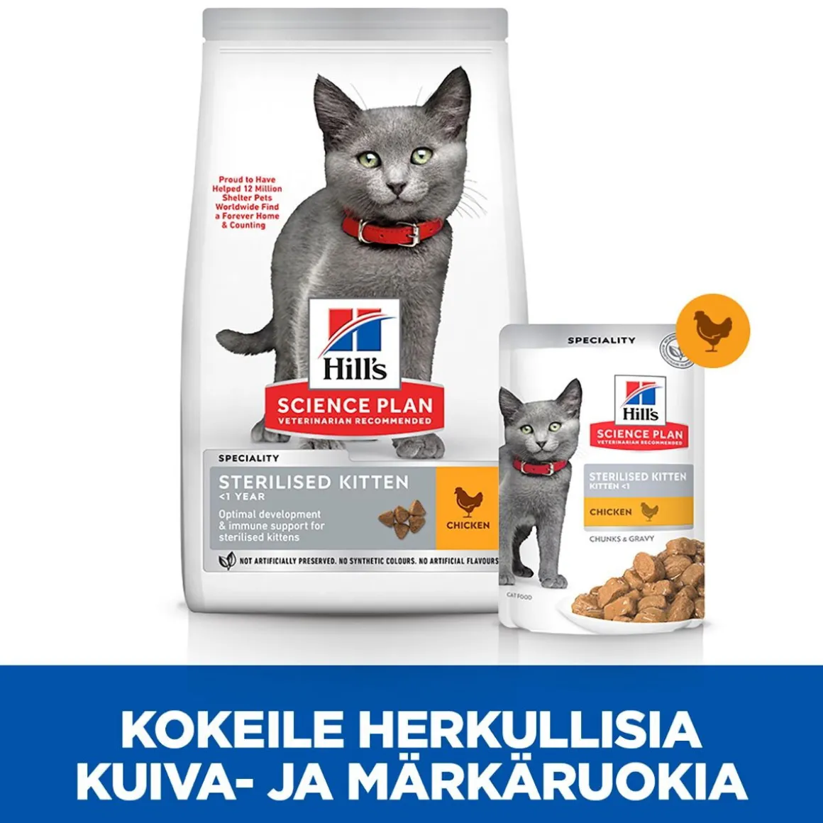 Hill's Science Plan Sterilised Kitten Kana 12 x 85 g