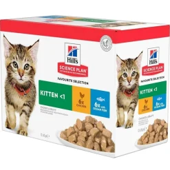 Hill's SP Feline Kitten Favourite Multipack 12 x 85 g