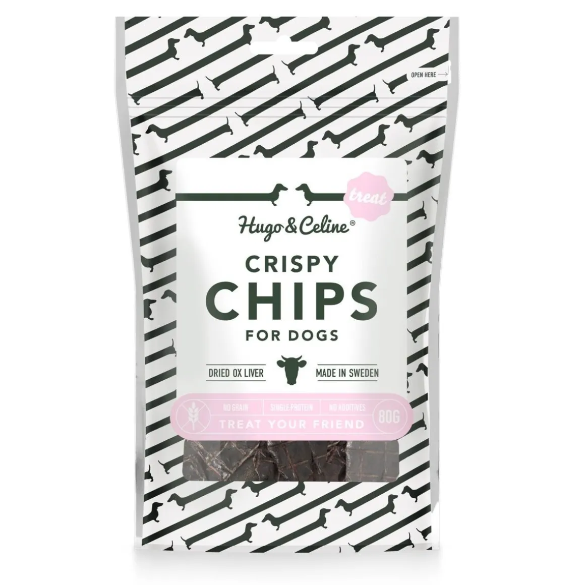 Hugo&Celine Crispy Chips maksakeksit 80g