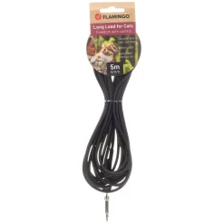 Kissan talutushihna Flamingo Caspar 5m/4mm, musta