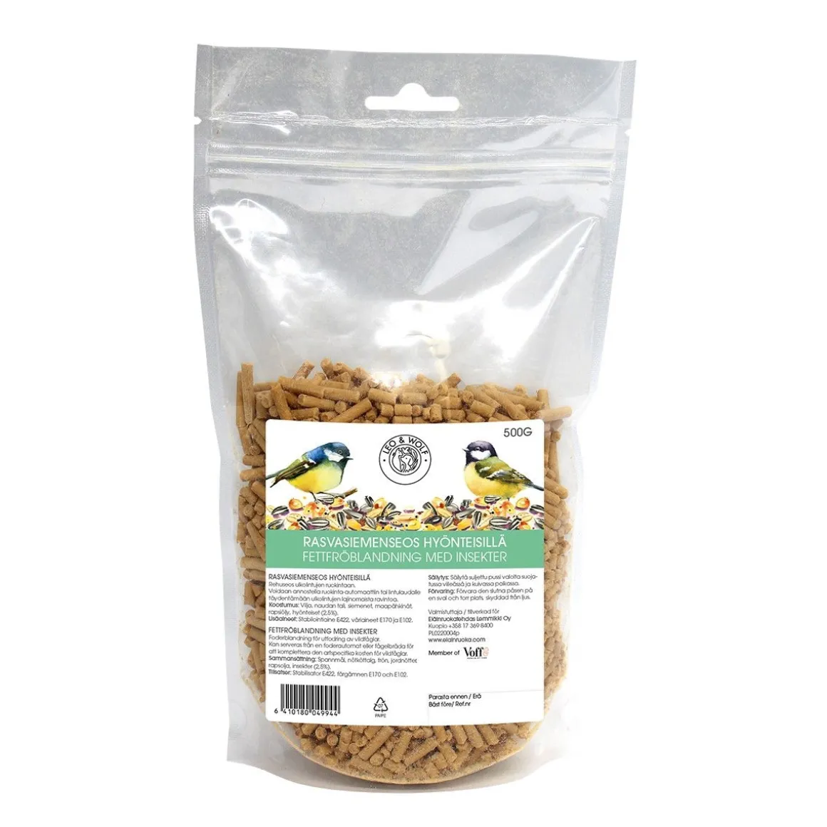 Leo & Wolf linnunsiemenet hyönteisillä 500 g