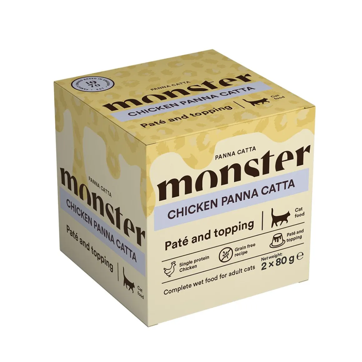 Monster Cat Adult Panna Catta Chicken 2 x 80 g