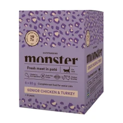 Monster Cat Senior kana-kalkkuna 85 g