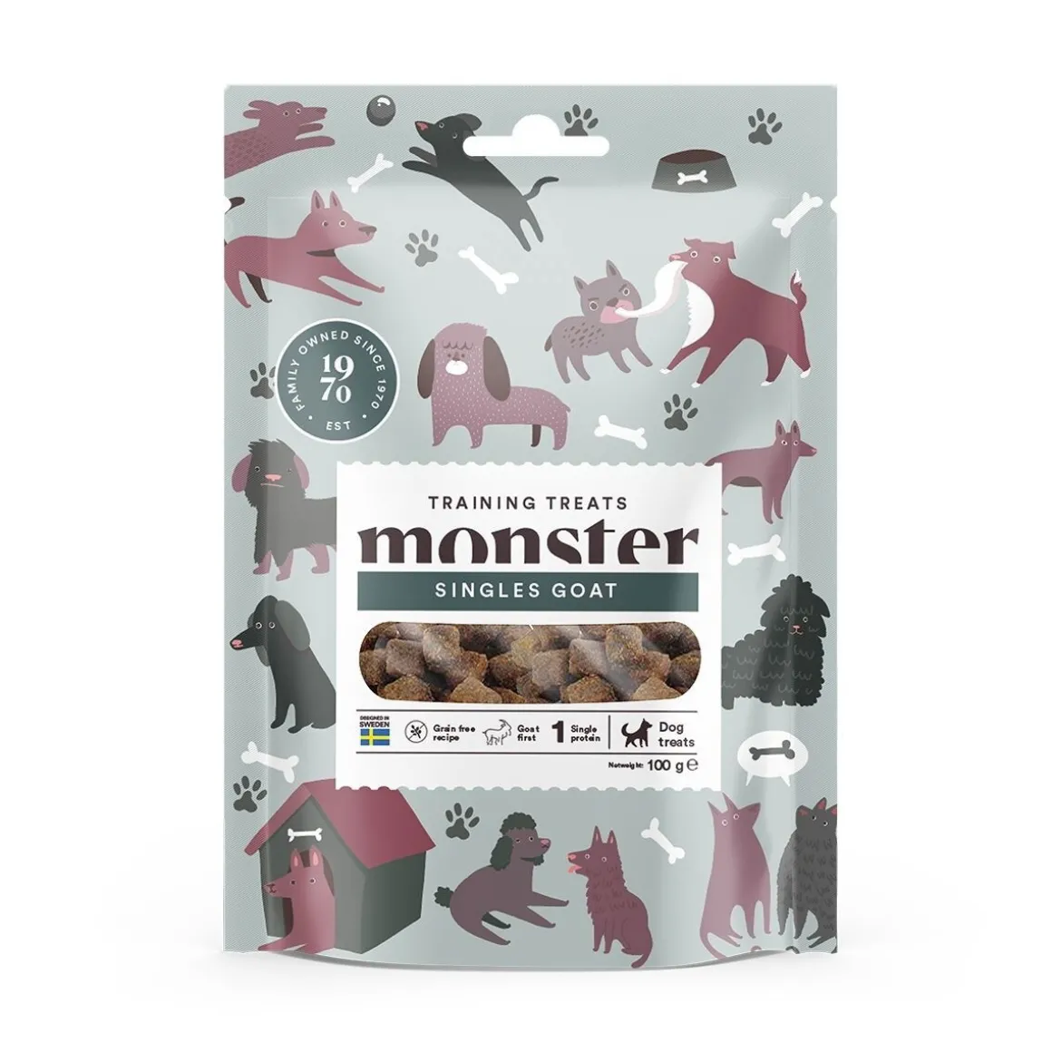 Monster Dog Training Treats vuohi 100g