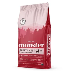 Monster Puppy Large Grain Free Kalkkuna&Kana