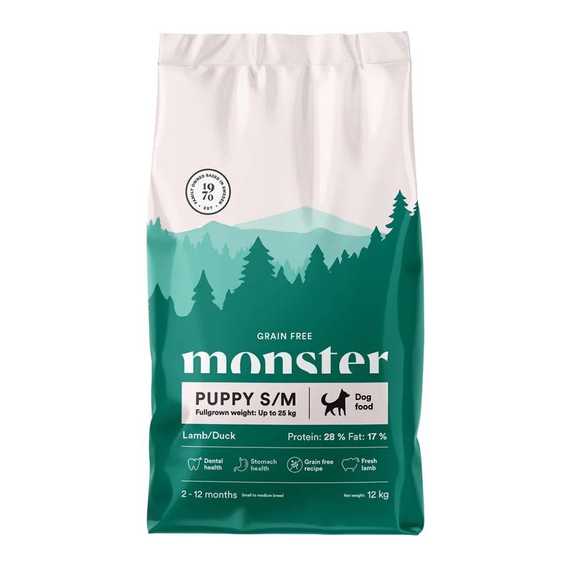 Monster Puppy S/M Grain Free Lammas & Ankka