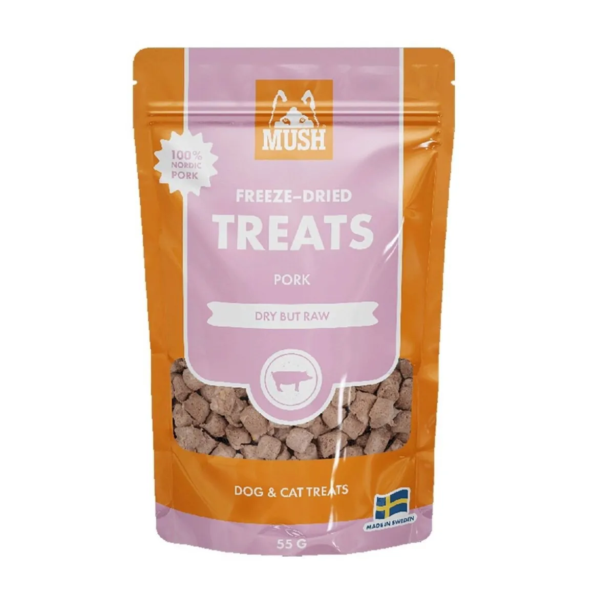 MUSH Freeze-Dried Possu 55g herkku koiralle