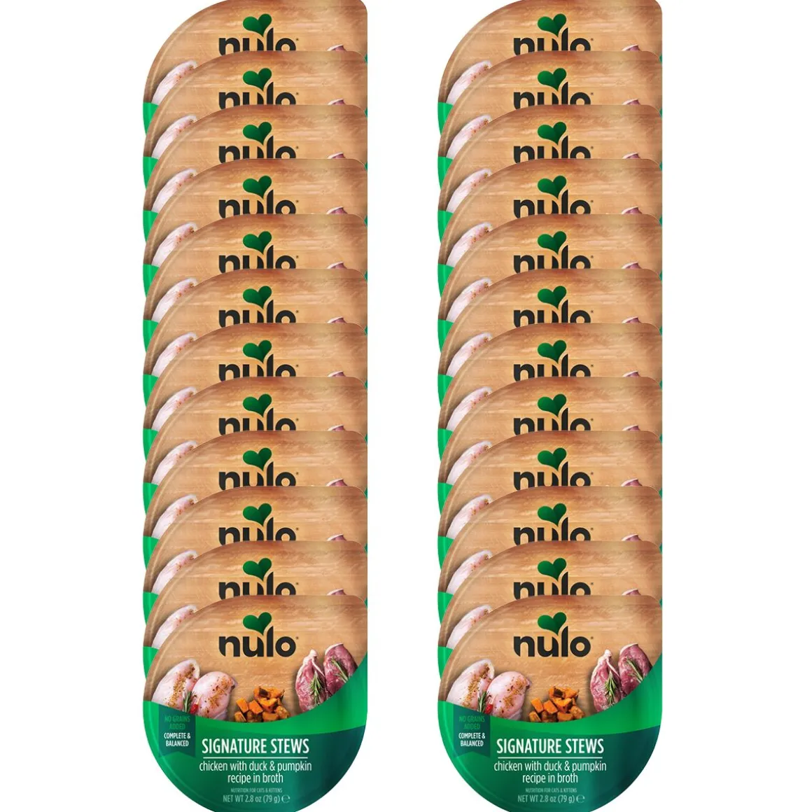 Nulo Signature Stews Cat kana, ankka & kurpitsa liemessä 79 g
