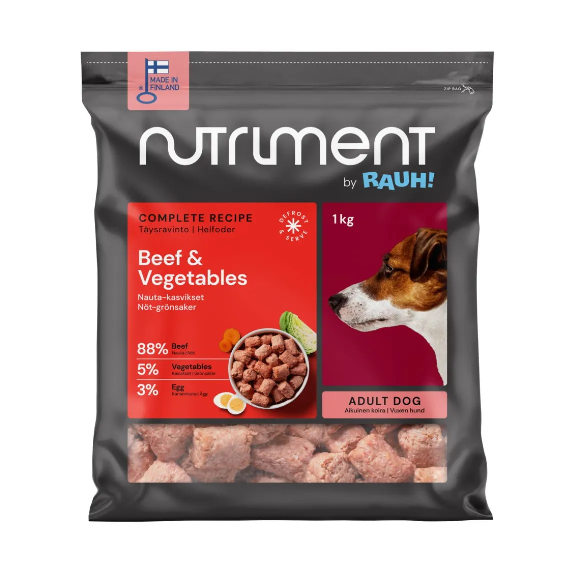 Nutriment by RAUH! Nauta-kasvispullat 1 kg