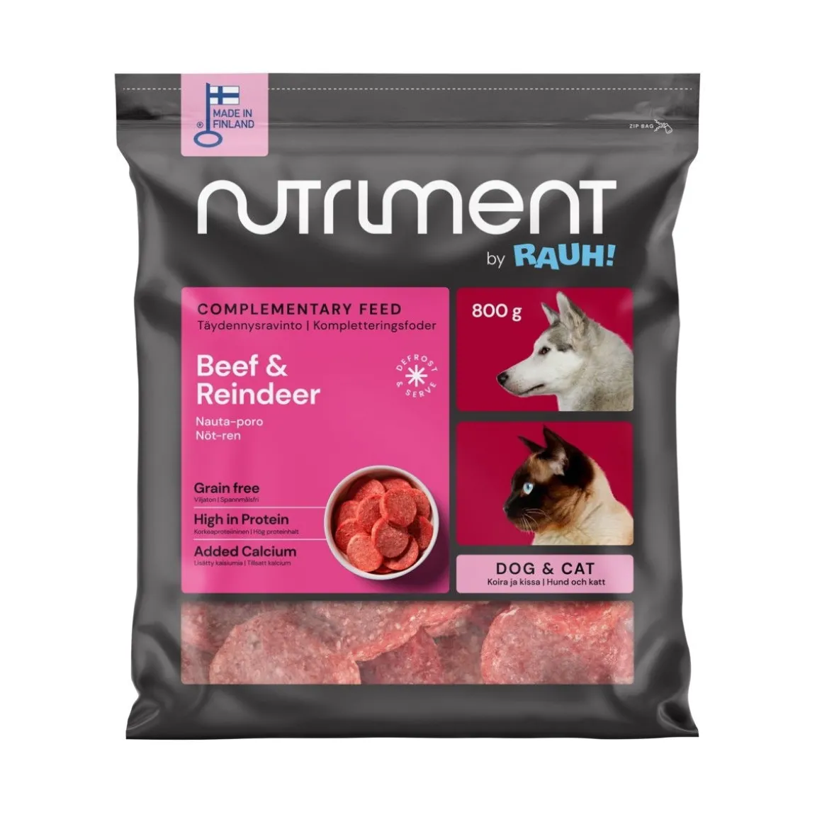Nutriment by RAUH! Nauta-Poro-medaljonki 800 g