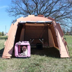 Näyttelyteltta PetEasy, L persikka