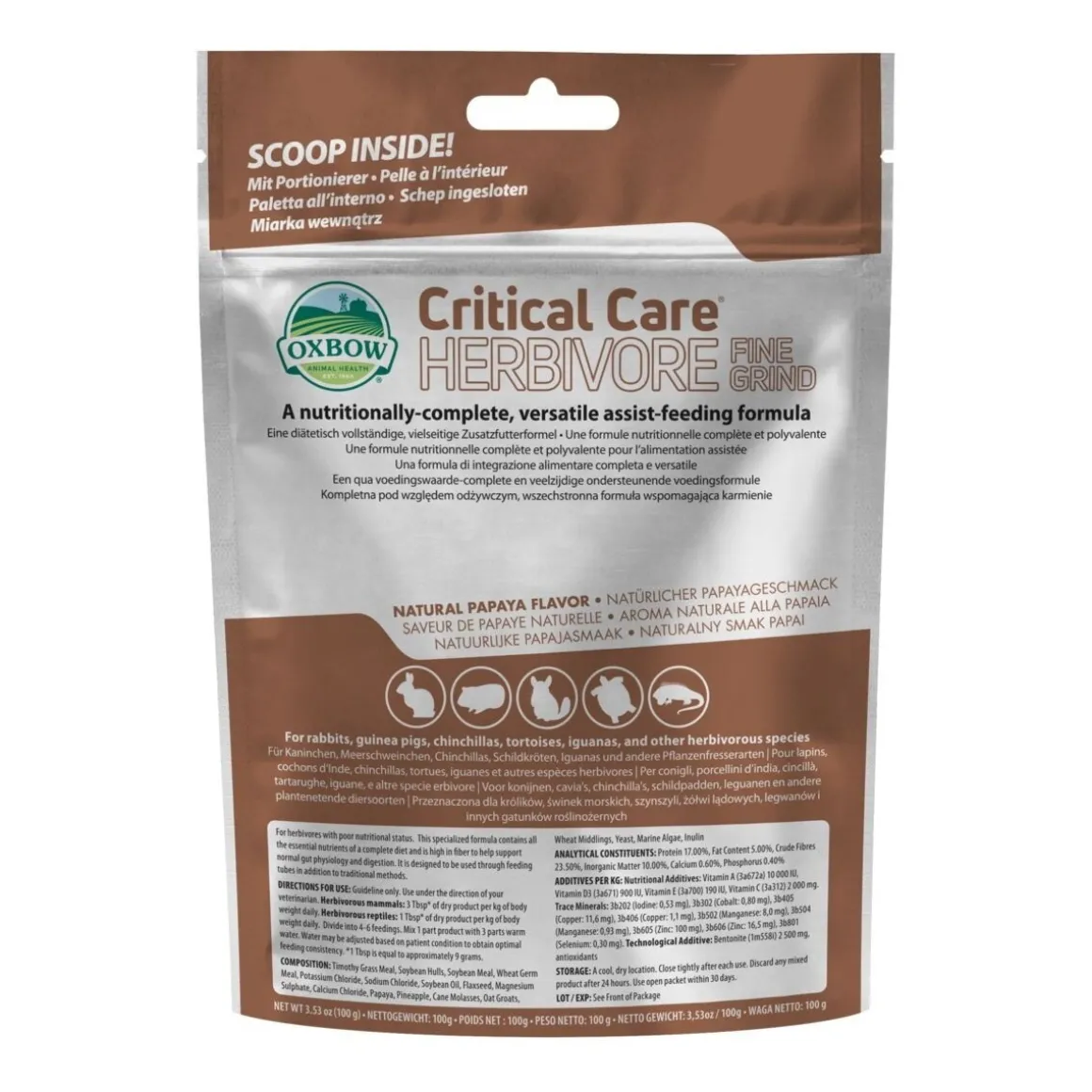 Oxbow Critical Care Herbivore fine grind 100g