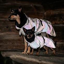 PAIKKA Visibility Raincoat Lite -koiran sadetakki, leo