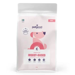 Petgood hyönteispohjainen premiumruoka pennulle
