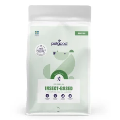 Petgood hyönteispohjainen premiumruoka aikuiselle koiralle