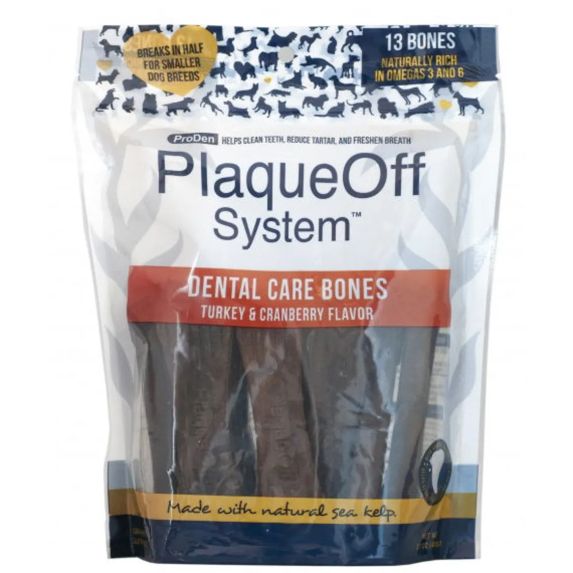 PlaqueOff Dental Care Bones kalkkuna & karpalo 482 g