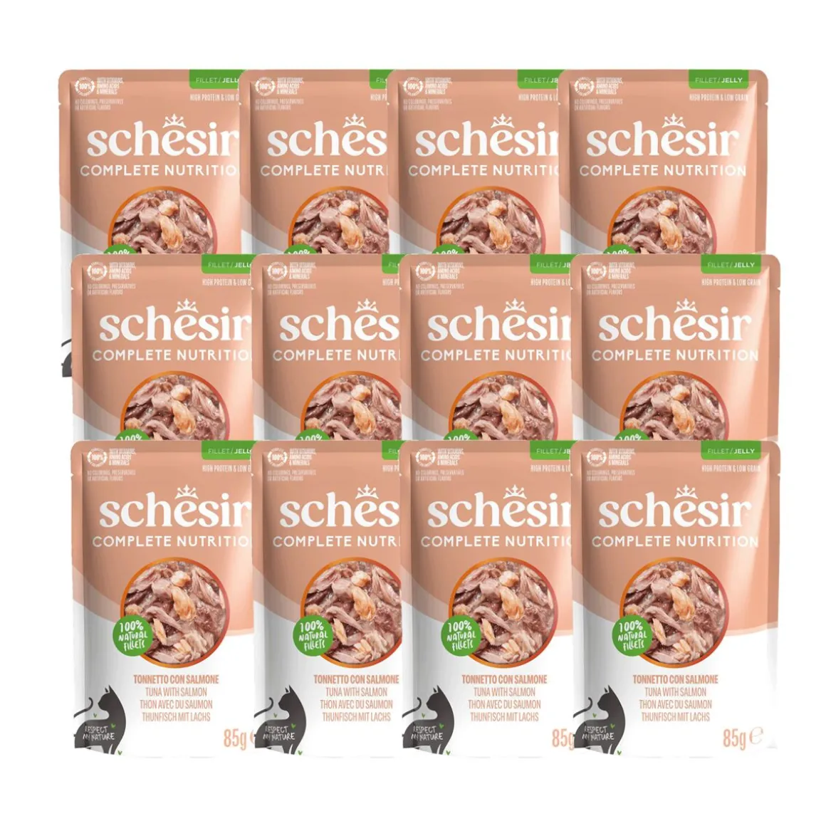 Schesir C&B Tuna salmon in Jelly Pouch 85 g