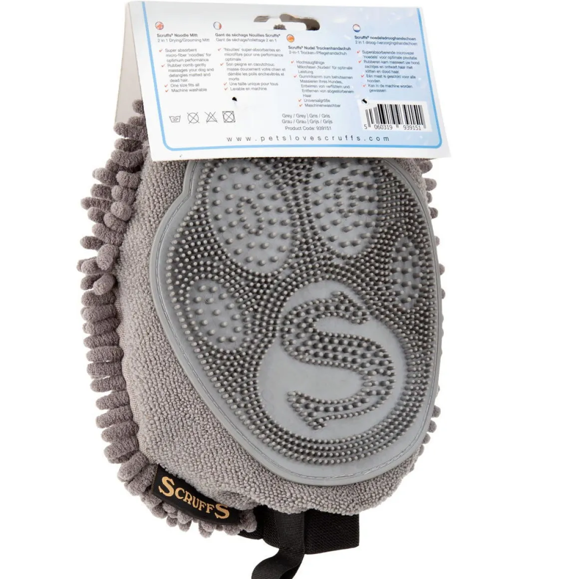 Scruffs Noodle hanska harmaa