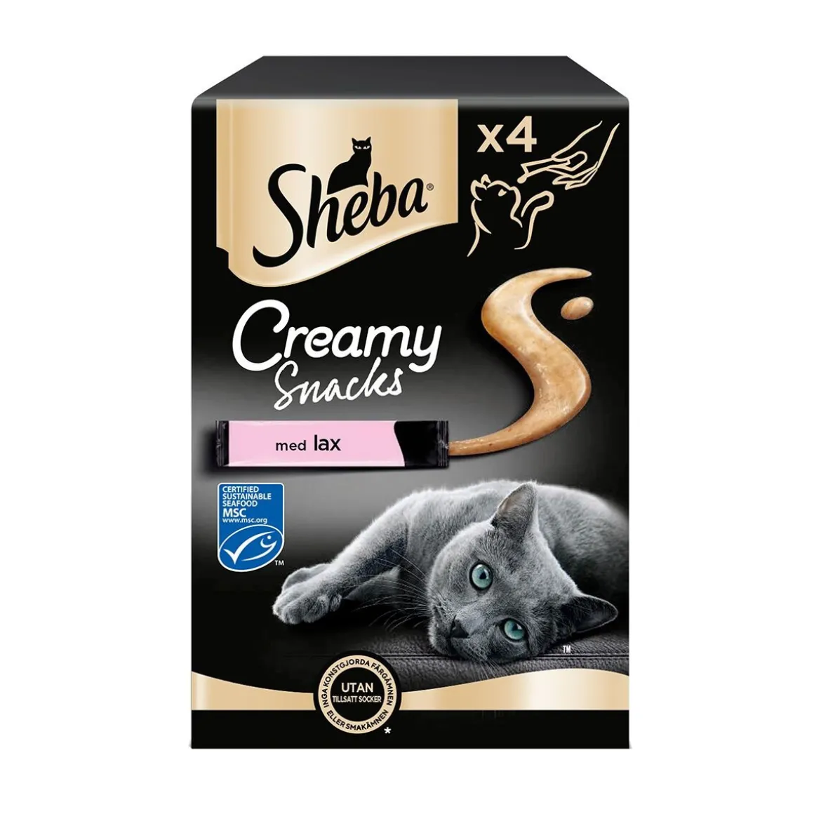 Sheba Creamy Snack Lohi 4x12g
