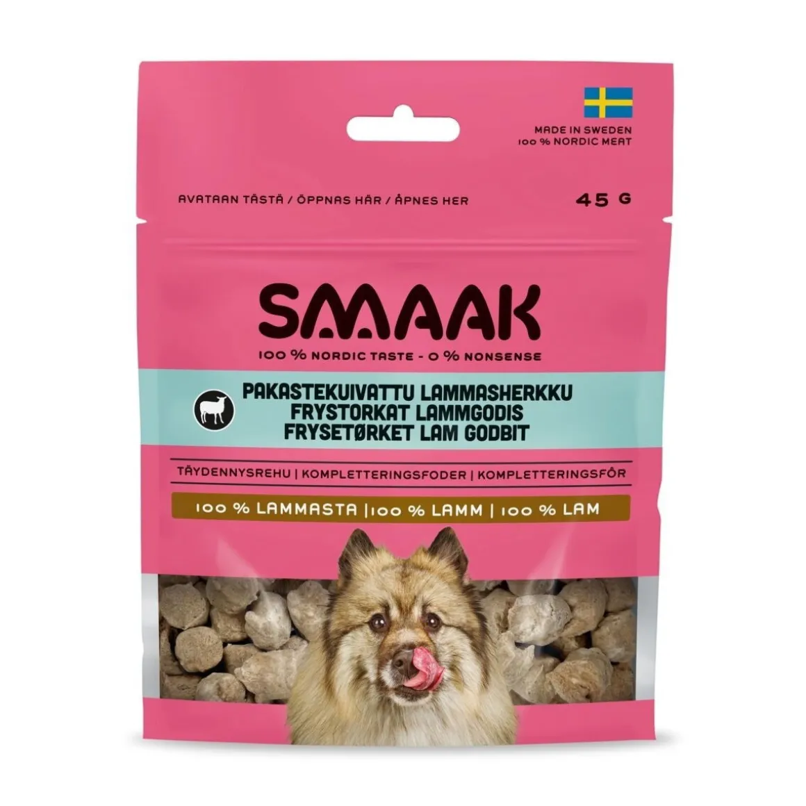 SMAAK Pakastekuivattu lammasherkku koiralle 45g