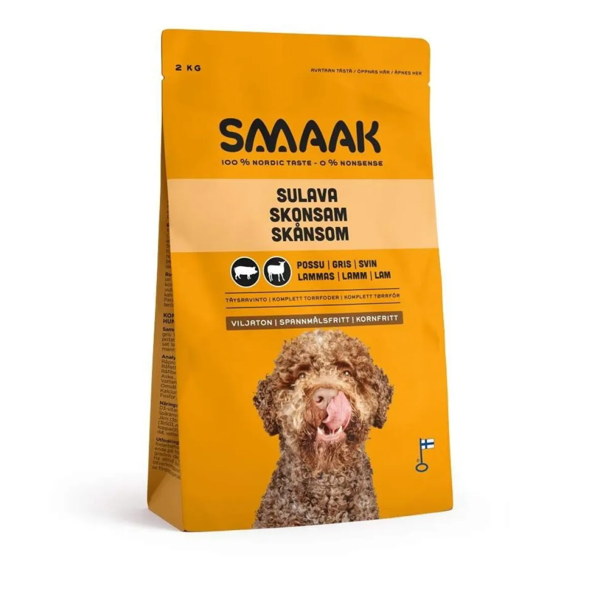SMAAK viljaton possu-lammas aikuiselle koiralle