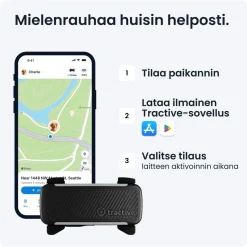 Tractive GPS koiralle DOG 6, musta