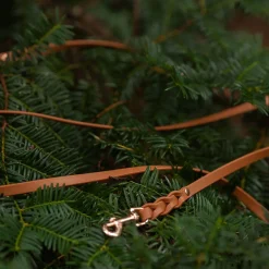 Tyylivoitto Braid hihna, konjakki/ruusukulta
