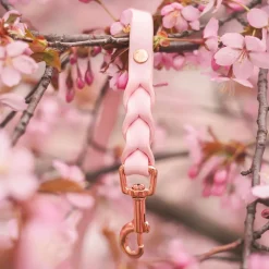Tyylivoitto Braid talutin, baby pink/ruusukulta