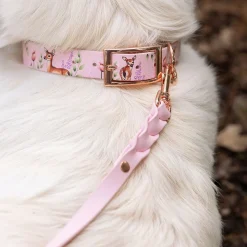 Tyylivoitto Braid talutin, baby pink/ruusukulta