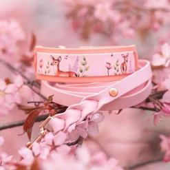 Tyylivoitto Braid talutin, baby pink/ruusukulta