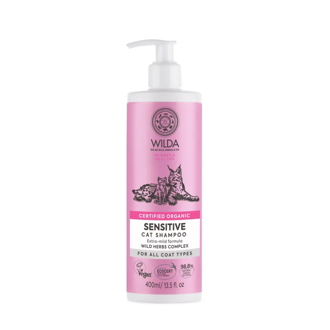 Wilda Sensitive Cat kissan shampoo 400 ml
